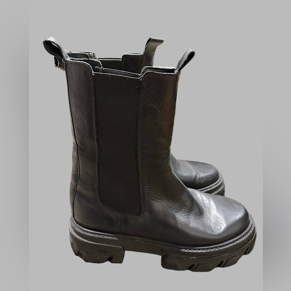 Atelier Blade leather Chelsea combat boot with treaded sole - Picture 6 of 10